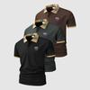 Herren Basic Vielseitiges 3-teiliges Set – Kurzarm-Poloshirt mit kariertem Kragen und zweiknöpfiger Knopfleiste – Leicht, Feuchtigkeitsableitend, Lässige Arbeitskleidung