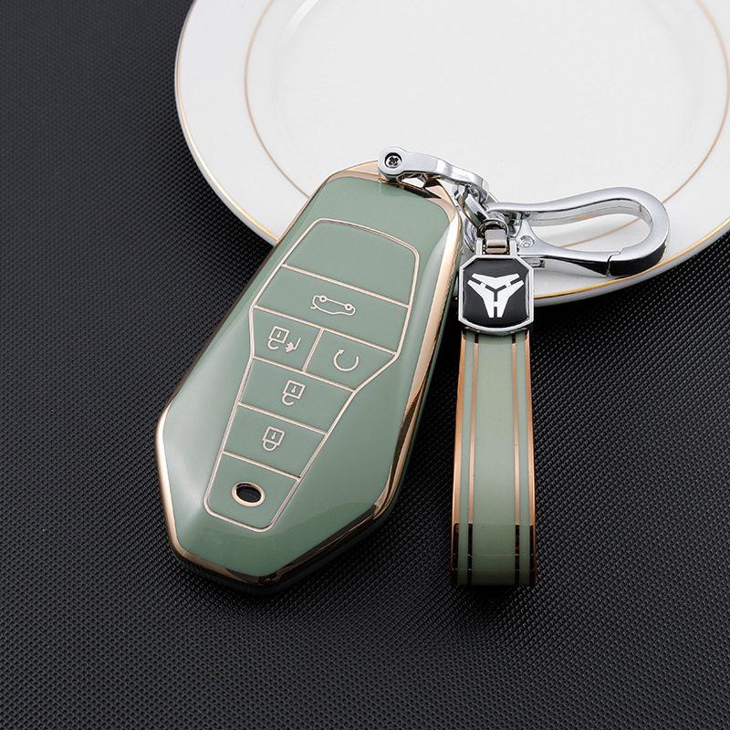 GAC Aion V Z03 2021 Key Case - Fashionable Gold Edge Protective Shell for Women