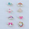 10Pcs Children's Ring - Cartoon Design Ring - Adjustable Finger Ring - Party Gift