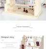 Solid Wood Jewelry Display Stand: Earring, Necklace & Bracelet Organizer.