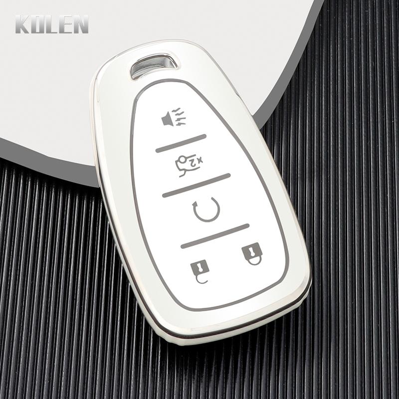 

Tpu Car Remote Key Case Cover Shell Fob For Chevrolet Chevy Malibu Camaro Cruze Traverse Spark Equinox Sonic Volt Bolt Keychain