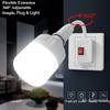 E27 Lamp Base Flexible Bend Wall Light Socket Adapter Plug Switch Lamp Bulb Extension Holder