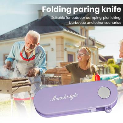 Portable Peeler Multi-Function Paring Knife Sharp Stainless Steel Blade Foldable Design Manual Handheld Fruit Potato Peeler