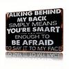 Retro Vintage Metal Wall Sign 7.8x11.8 Inch Inspirational Quote Iron Art for Home Cafe Bar Decor