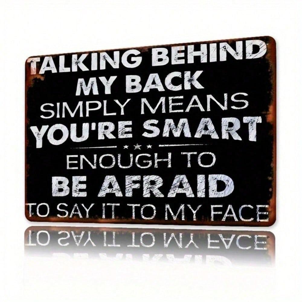 Retro Vintage Metal Wall Sign 7.8x11.8 Inch Inspirational Quote Iron Art for Home Cafe Bar Decor
