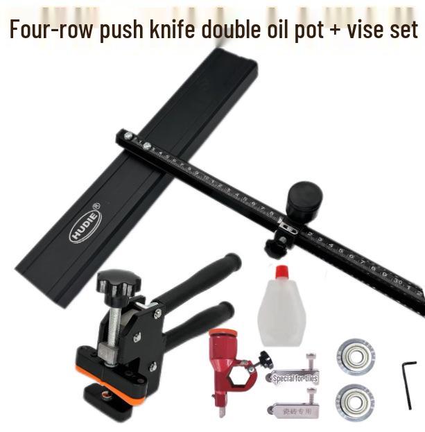 Four-Row Wheel Tile Cutter: Reinforced Stone, Rock Slab Cutting Tool