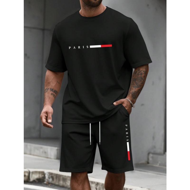 Men's Tracksuit  Man Clothing Summer T-shirt