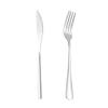 Extended Thickened Stainless Steel Dinner Knife & Fork Set