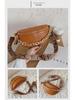 2021 Trendy Women's High-End Plaid PU Crossbody Chest Bag with Thick Chain Strap