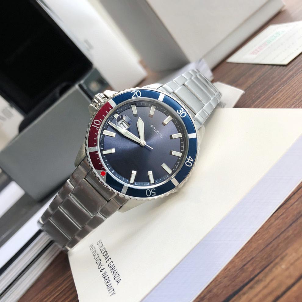 Moderne Armani Herren-Quarzuhr mit Stahl- und Nylonarmbändern - AR11338/AR11340