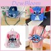 Stitch Plush Cartoon Shoulder Bag With Zipper For Casual Travel And Gift