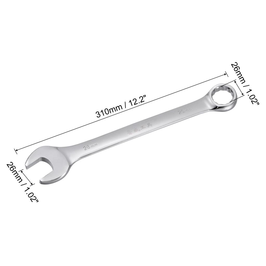 Metric Combination Wrench Spanner 12-Point Box Open End Wrench Cr-V Hand Tools 7/14/20/25/26/27/28/29/30/32/34mm