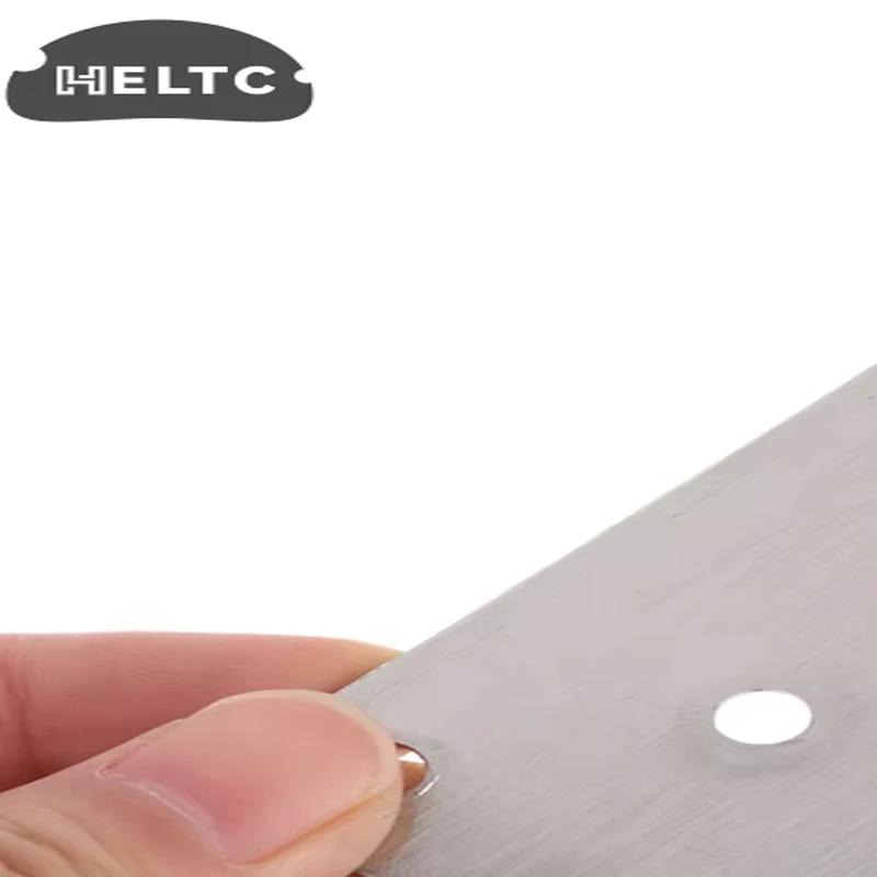 10Pcs Silver Straight Four Hole Fixed Angle Bracket Stainless Steel Right Angle Bracket Furniture Fasteners Wood Shelves Cbinets