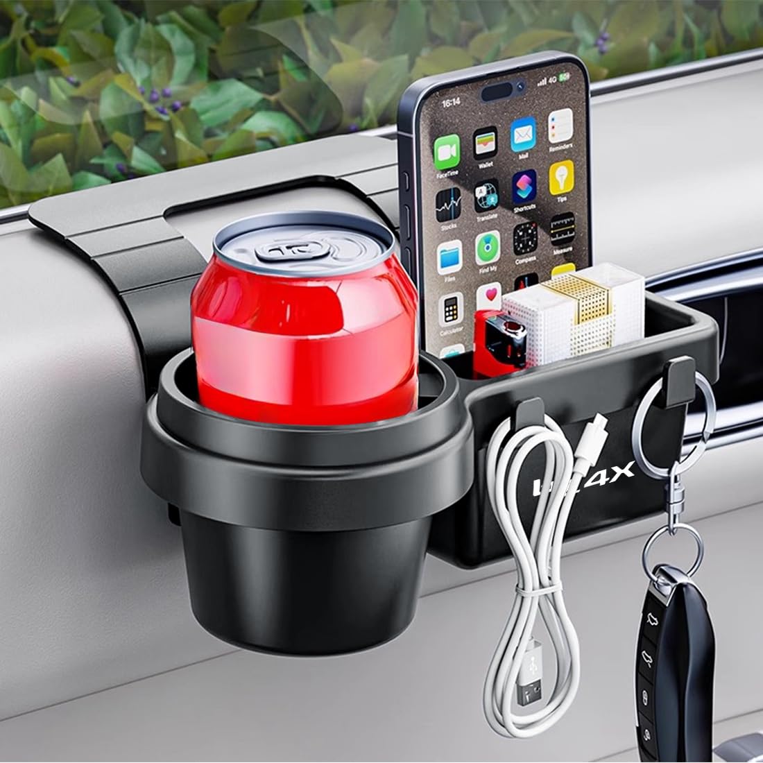 

bZ4X Dedicated Car Door Storage Box, Multifunctional 3-in-1 Design, New Model Compatible with BZ4X BZ4X