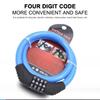 Universal MTB Bicycle Security Combination Lock Anti-Theft 4-Digit Code Steel Cable Coil Lock Cycling Accessories