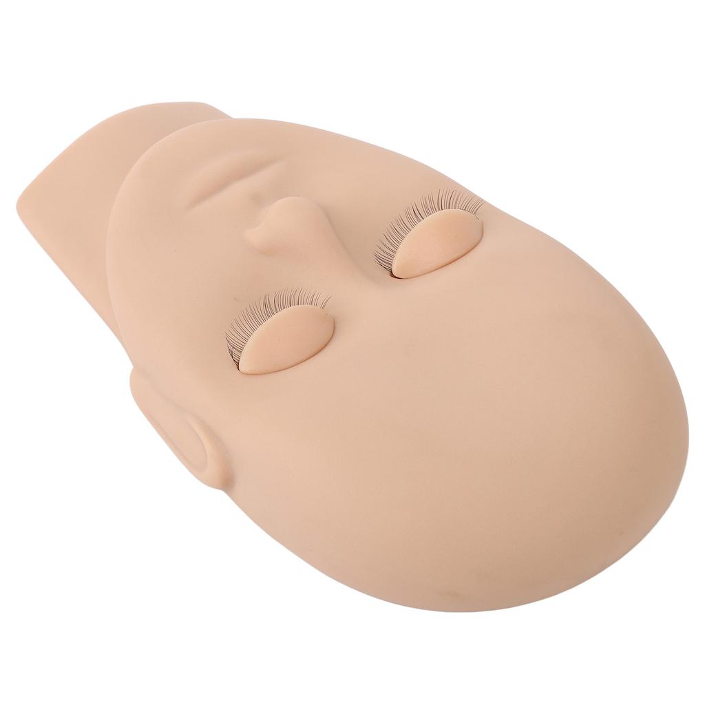 Lash Mannequin Head Reusable   Rubber Replaced Eyelids Mannequin Head for Lash Extension Practice