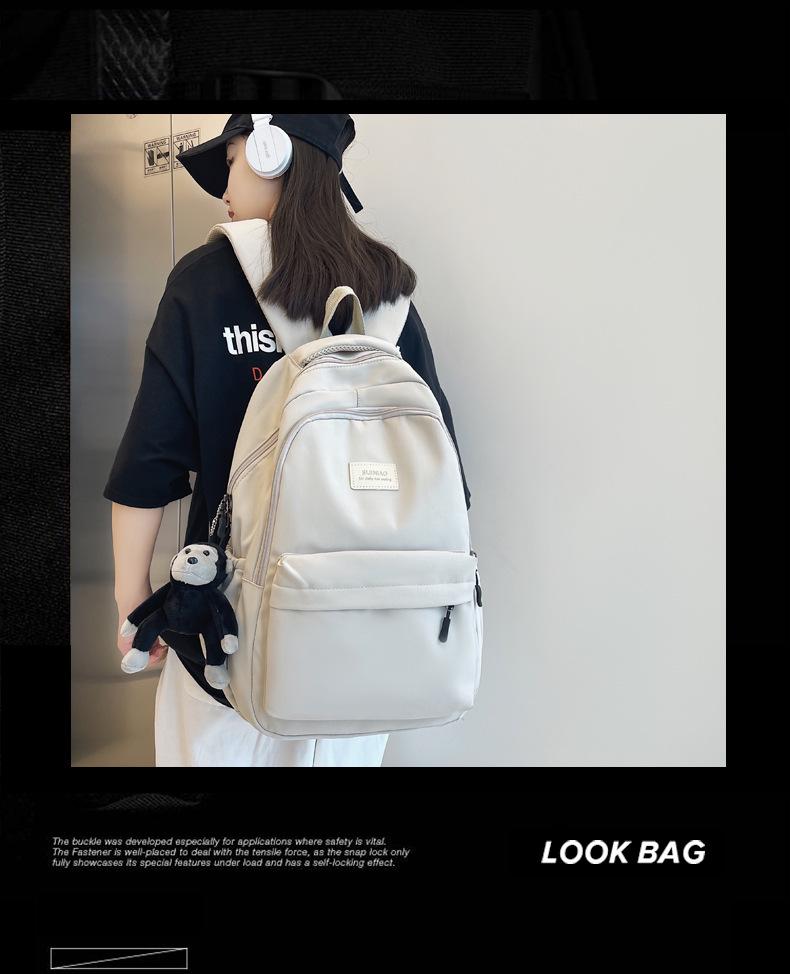 Fashionable Women's Large Capacity Casual Backpack for High School & Short Trips - Multifunctional Laptop Bookbag