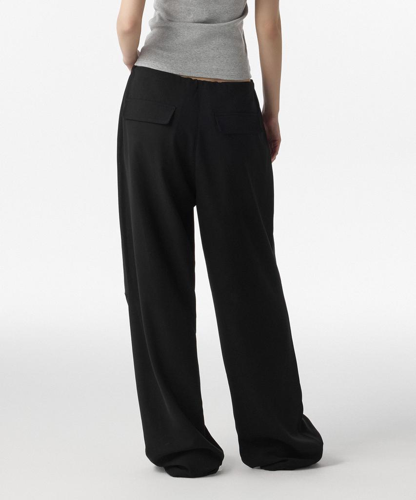 MUSINSA STANDARD WOMAN Women'S Linen-Like Parachute Pants [Black]