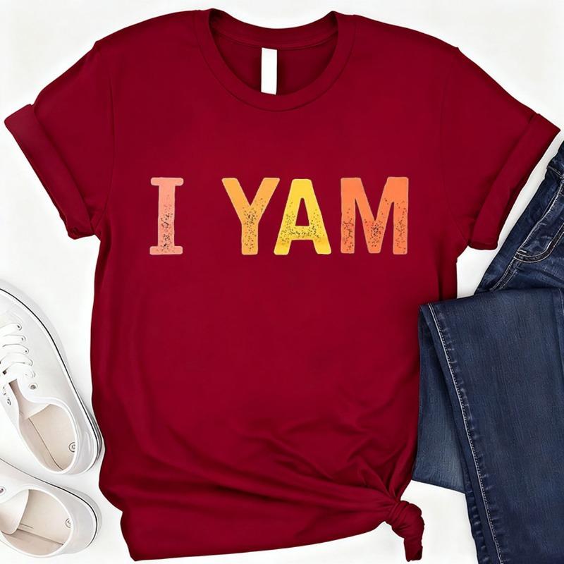 Shes My Sweet Potato I Yam Cotton TShirt Couples Holiday Matching Shirts for Husband and Wife Casual Short Sleeve Casual Tops