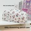 Estuche Hello Kitty Pochacco Capibara De Gran Capacidad Para Estudiantes Y Material Escolar