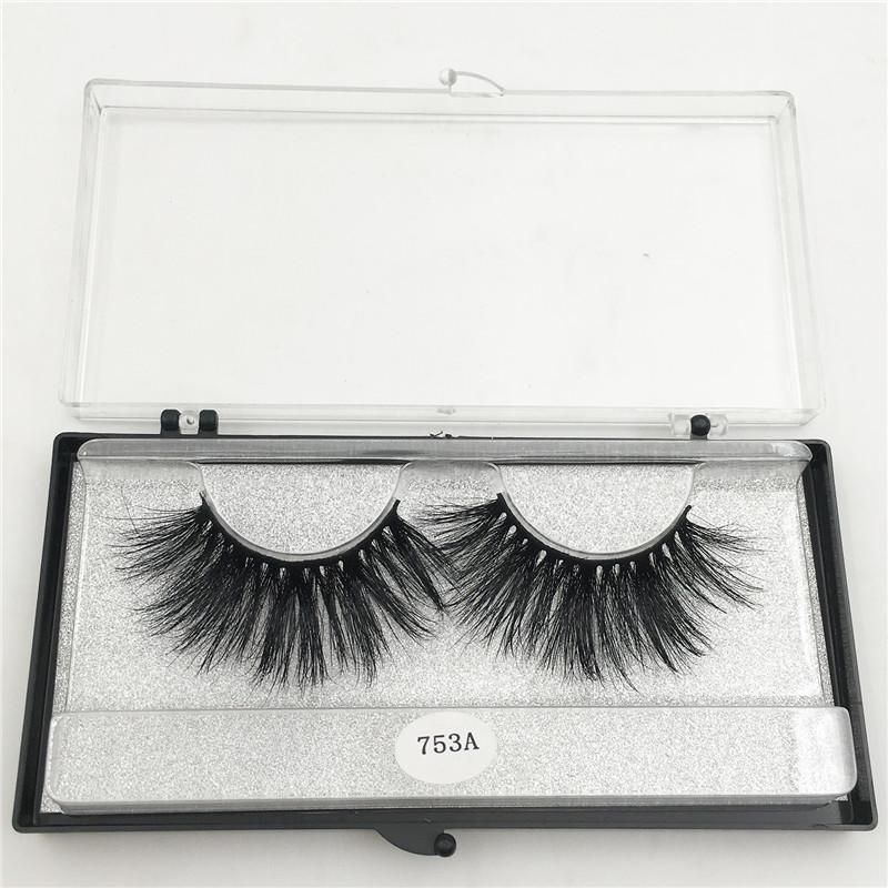 RED SIREN 1 Paar Wimpern Großhandel 100% Nerzhaar Falsche Wimpern Handgemacht 25mm Wimpern Dramatisch Dick Lang 3D Nerz Wimpern Make-up