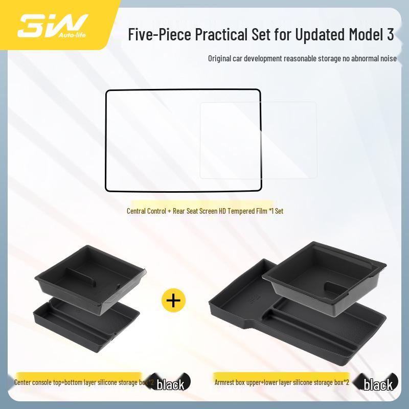 Tesla Model Y & 3 Displayschutz - Gehärtetes Glas, HD-Displayfolie, Schutz für die Mittelkonsole.