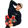 Anta Christmas Series Breathable Loose Sweatshirt With Back Letter Print Unisex sweatshirt 952618707-4