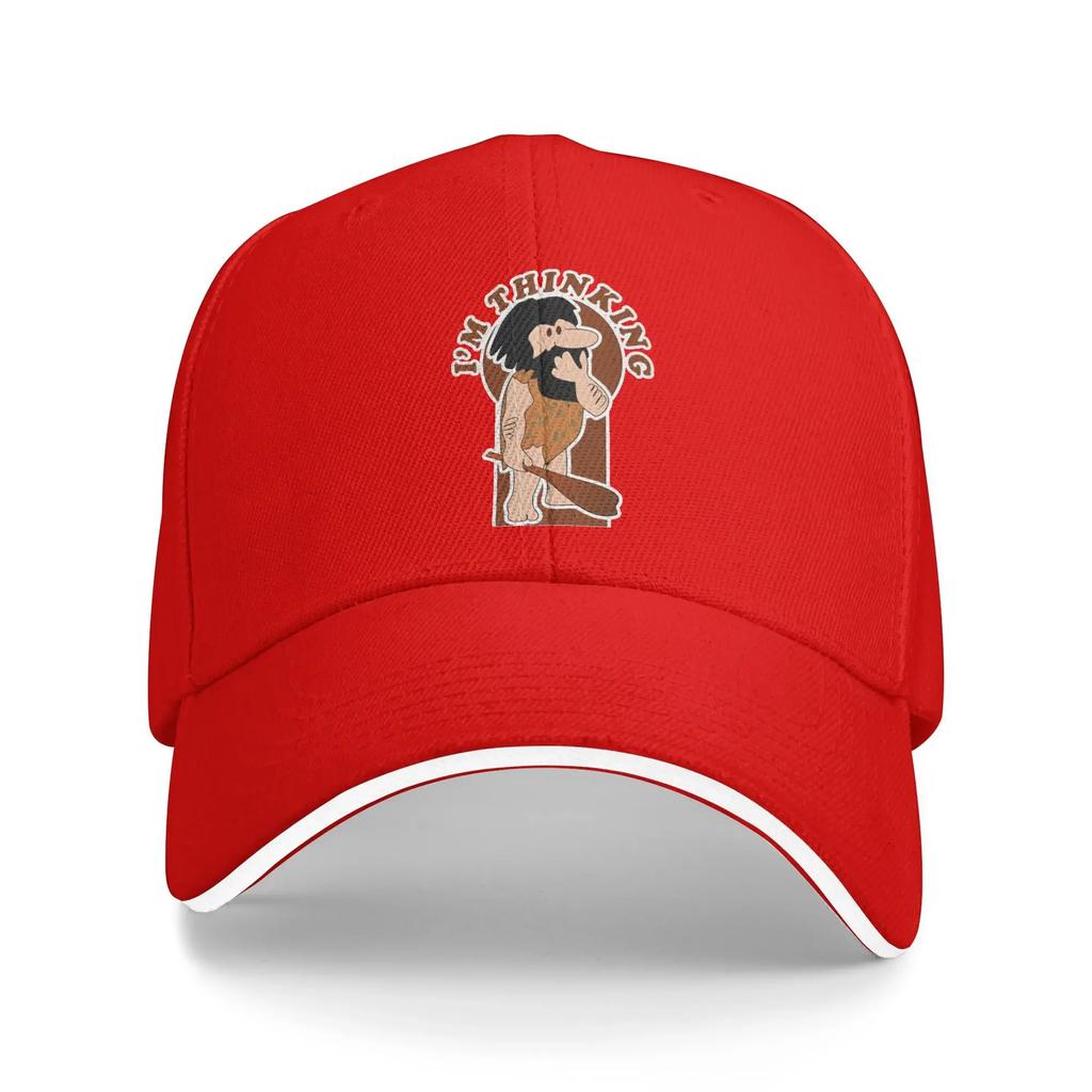Summer Captain Caveman Cavey I Am Thinking Baseball Cap y2k Cool Design Sun Trucker Hat Men Women Dropshipping Caps