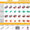 338Pcs For DT Series Electrical Connector Kit with 4-Way Indent Crimping Tool