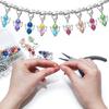 50pcs/set Angel Keychain DIY Crafts Include Key Rings with Beads Accessories