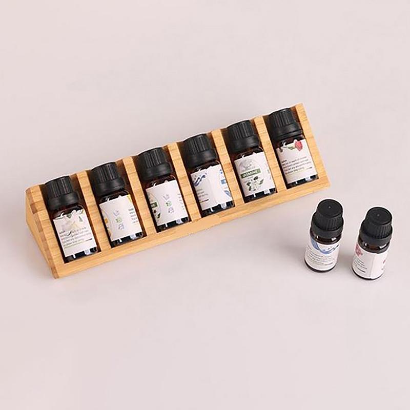 6 Slots ätherisches Öl Lagerregal tragbare Tischplatte Diffusor Stand Nagellack Sammlung Parfüm Halter Regal Veranstalter
