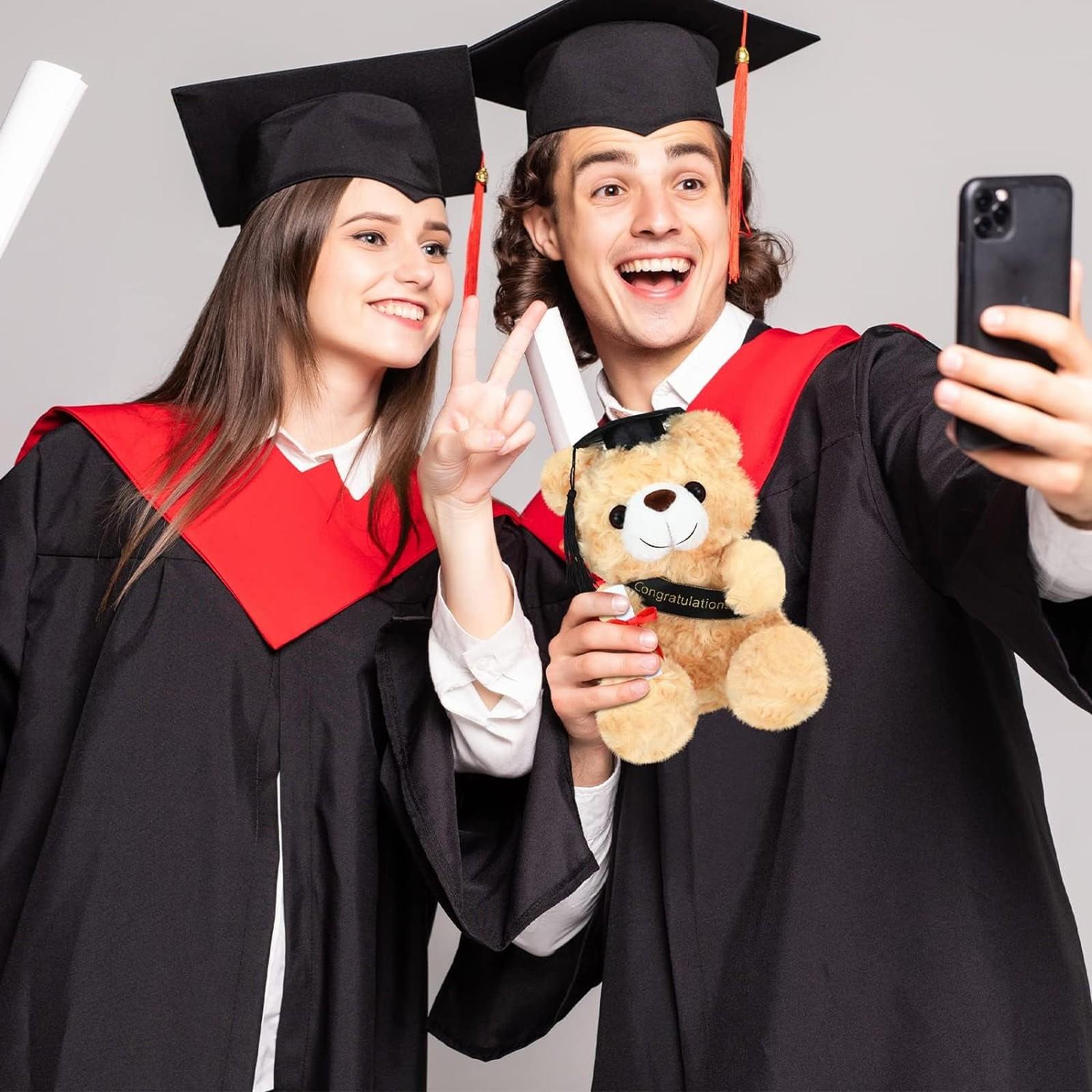 

Плюшевая игрушка 9 в Выпускной подарок Подушка Детская плюшевая игрушка в подарок Выпускное благословение Кукла Праздничный подарок One Size чёрный