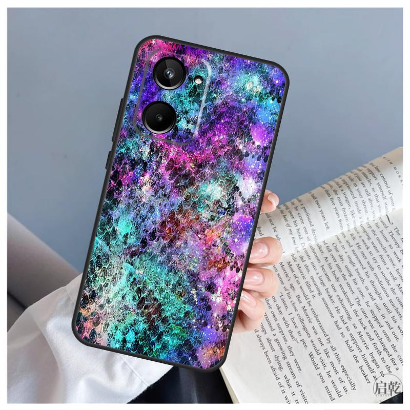 Snake Skin Case For Realme C55 C67 C53 C51 C35 C33 C31 C30 C25s C21Y GT Neo 5 GT5 9 10 11 12 Pro Plus