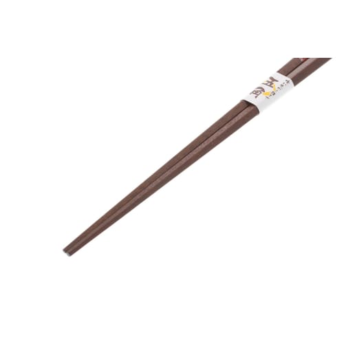 Pentagonal Margaret Wooden Chopsticks (Natural Wood), Red, 28cm