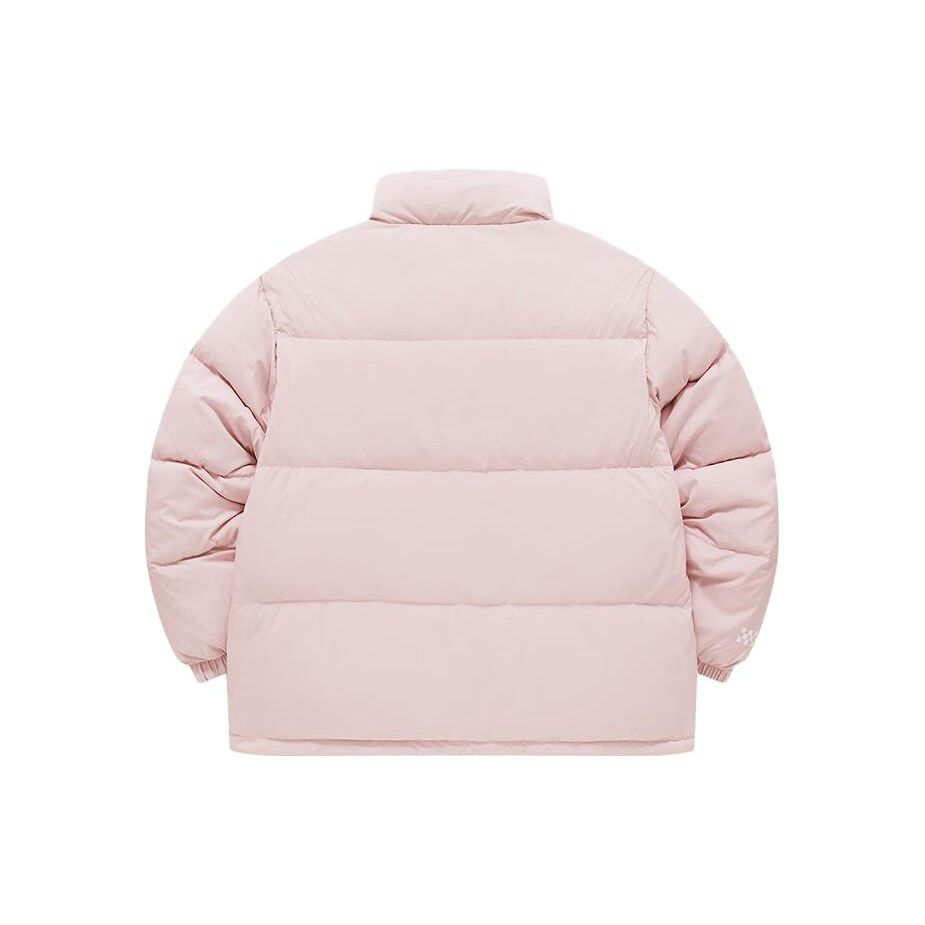 Fila Fusion Plain Logo Stand Collar Long Sleeve Windproof Warm Down Jacket Unisex Outerwear Red-Pink T11U343904F-PK