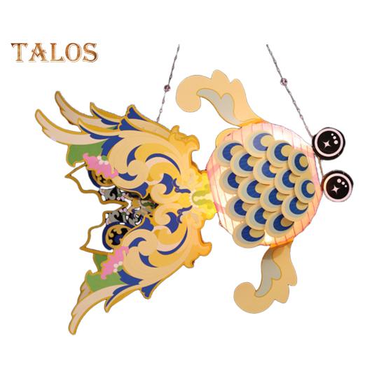 Goldfish Lantern DIY Assembly Handheld Lantern for Kids Battery Powered Chinese Traditional Lantern for Mid-Autumn Festival Spring Festival