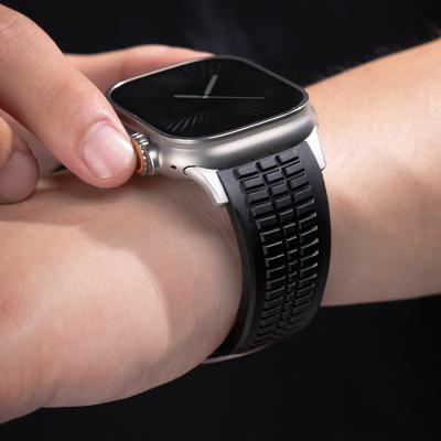 Man Silicone Loop Band for Apple Watch Strap 49mm Ultra 2 Sport Correa for Iwatch 10 9 8 7 45mm 46mm 6 5 4 Se 44mm Accessories