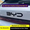 For BYD Seal U Sealion 6 Song PLUS DM-i EV Car Front Rear Black Badge Black Warrior Car Modification Decoration Accessories