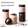 Vacuum Coffee Bean Jars Container Stainless Steel Airtight Canister Light-proof Tea Spice Food Storage Jar Kitchen Storage Tools