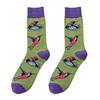 Unisex Cotton Long Socks for Men and Women - Trendy Printed Design for Daily Wear
