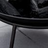 Outdoor Fire Pit Portable Round Firepit With Poker For Garden Camping Bonfire Picnic Dia 47 X 21 Cm Black