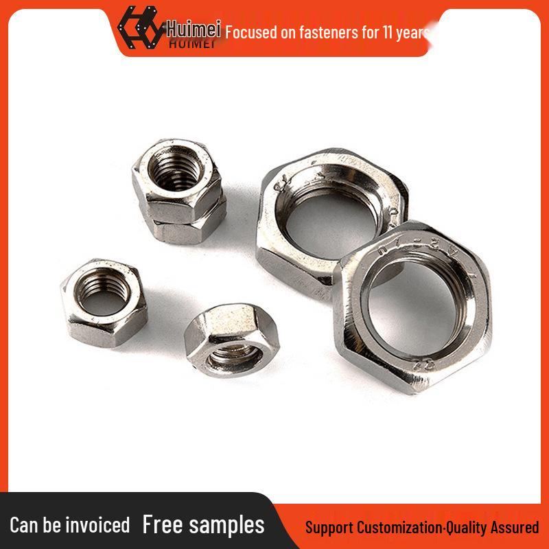 304 Stainless Steel Reverse Thread Hex Nut - DIN934, GB6170