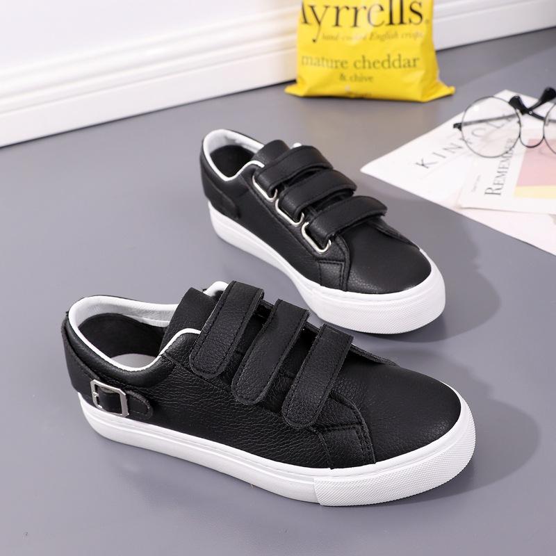 Móda 2025 Jaro Dámské tenisky z mikrovlákna Atletické ležérní tenisky Školní dívky Malé bílé boty Designové boty na platformě