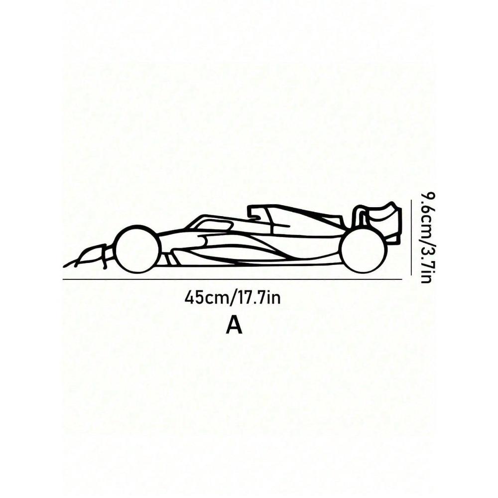 

1 Piece Metal Racing Car Silhouette Wall Art, Automotive Decor for Garage, Man Cave, Bedroom, Unique Indoor Outdoor Gift for Men Teens TY62211-0 різнокольоровий
