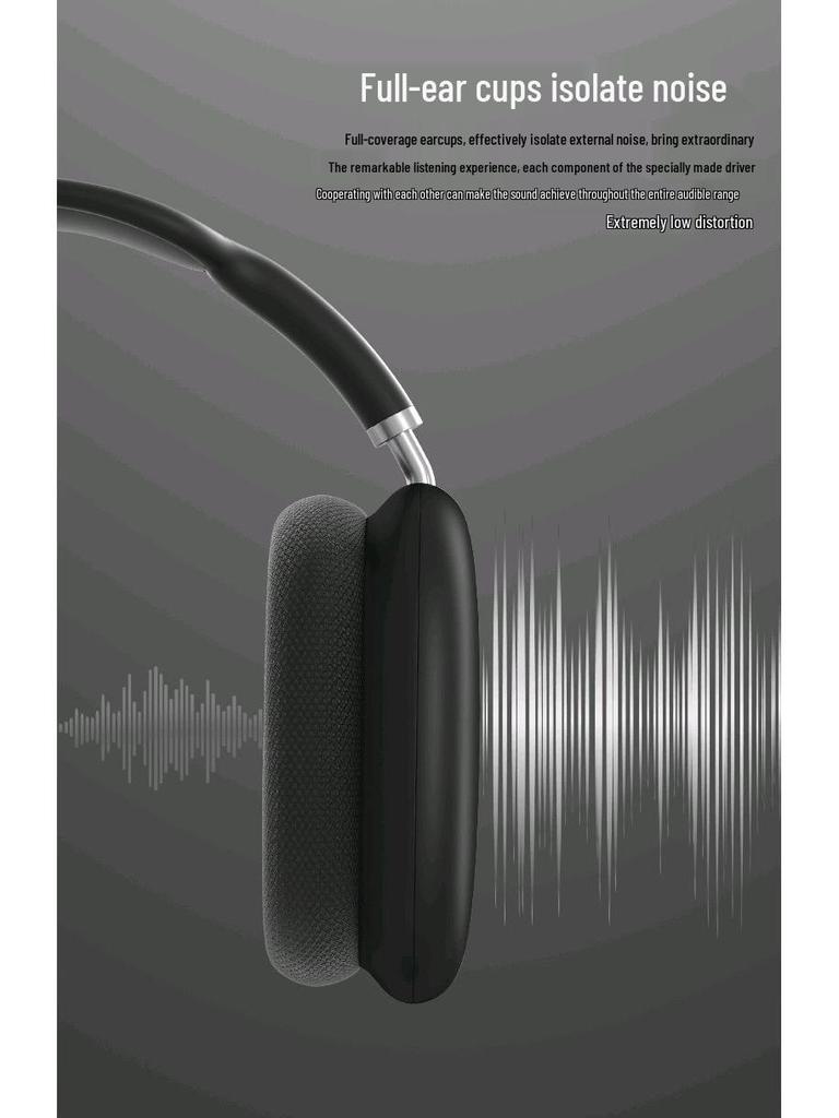 Huaqiangbei P9 Max Noise Cancelling Kabellose Bluetooth Over-Ear Kopfhörer für Apple