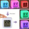 1pc Lovely Colorful Cube Alarm Clock - Creative Luminous Small Home Alarm Clock with Change Display
