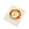 Honey Sunshine Original Yellow Crystal Beaded Bracelet Fluorite Phantom Quartz Lemon Large Beads Womens