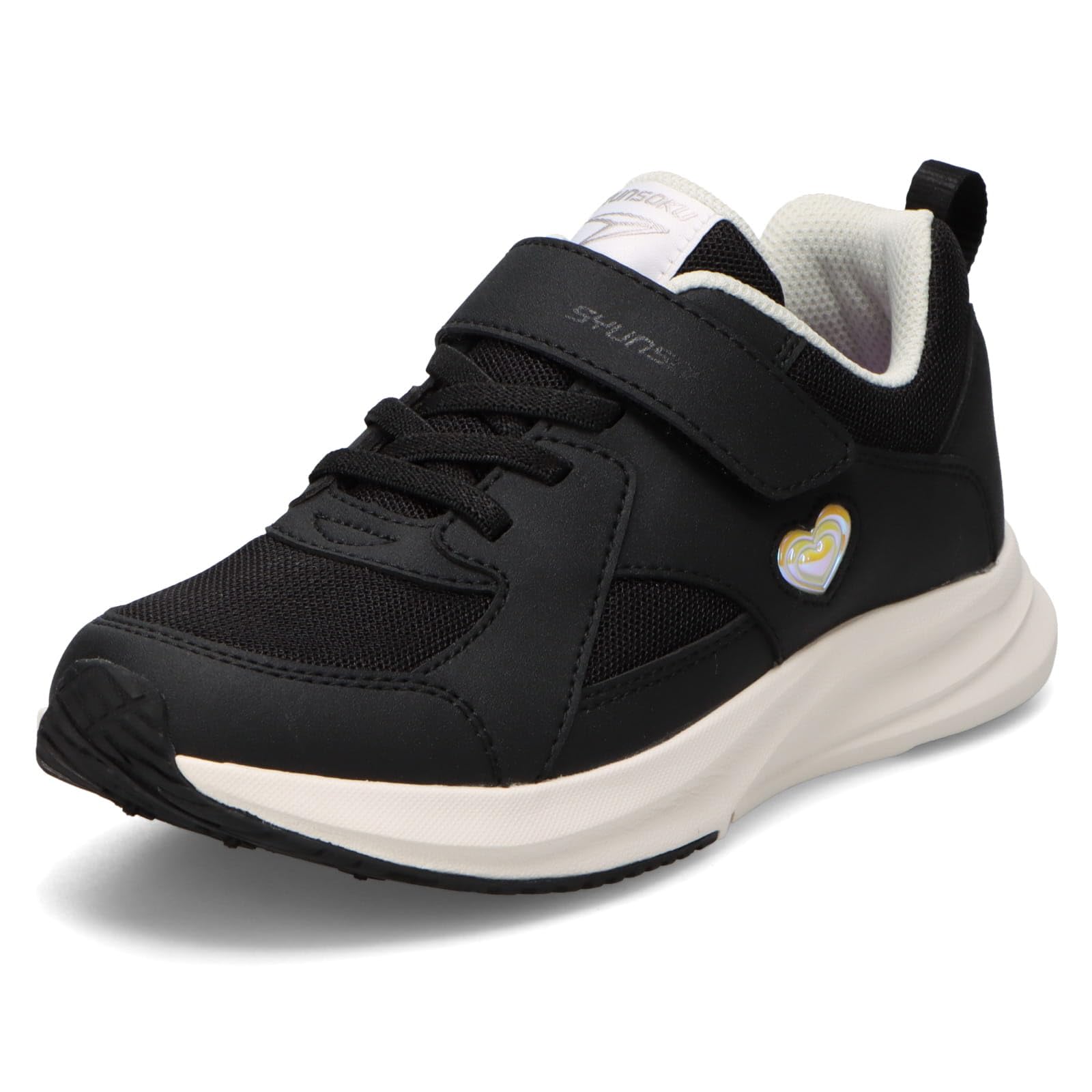 

Shunsoku Sneakers for Thick LEJ cm Kids, Girls, Soles, Lightweight, 16-25cm, 3E, 8410, Black, 21.0 чёрный
