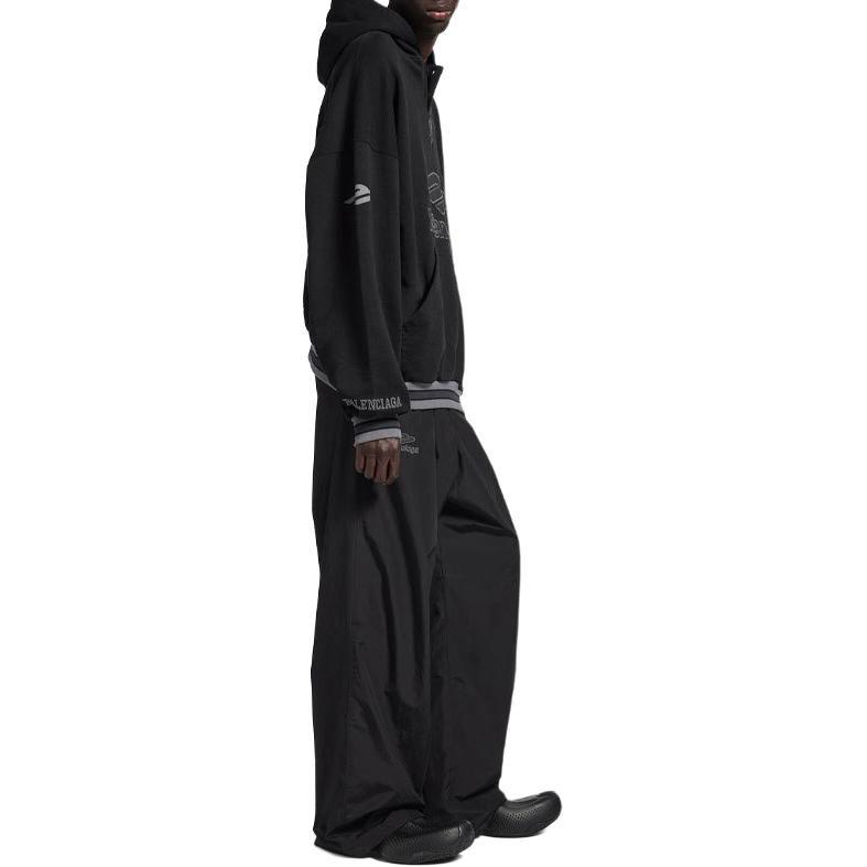 Balenciaga 3B Football Cotton Polo Hoodie 827939TTVQ81066