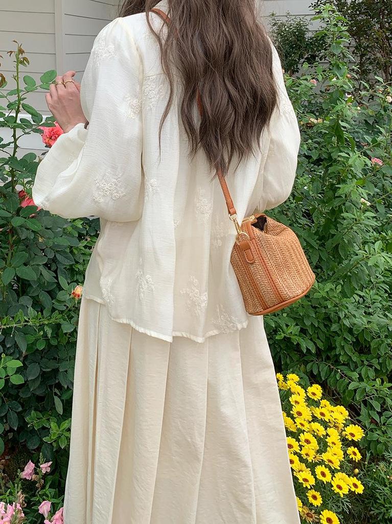 Korean Summer 2026 Straw Woven Women's Crossbody Handbag